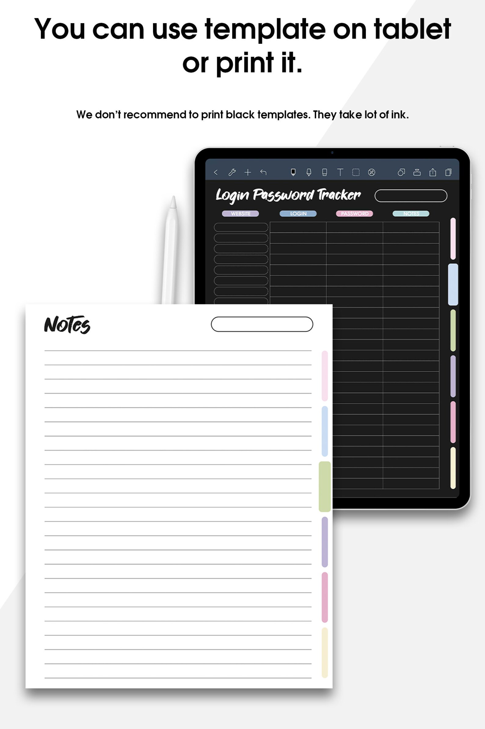 Digital Daily Planner For IPad Digital Template For Etsy