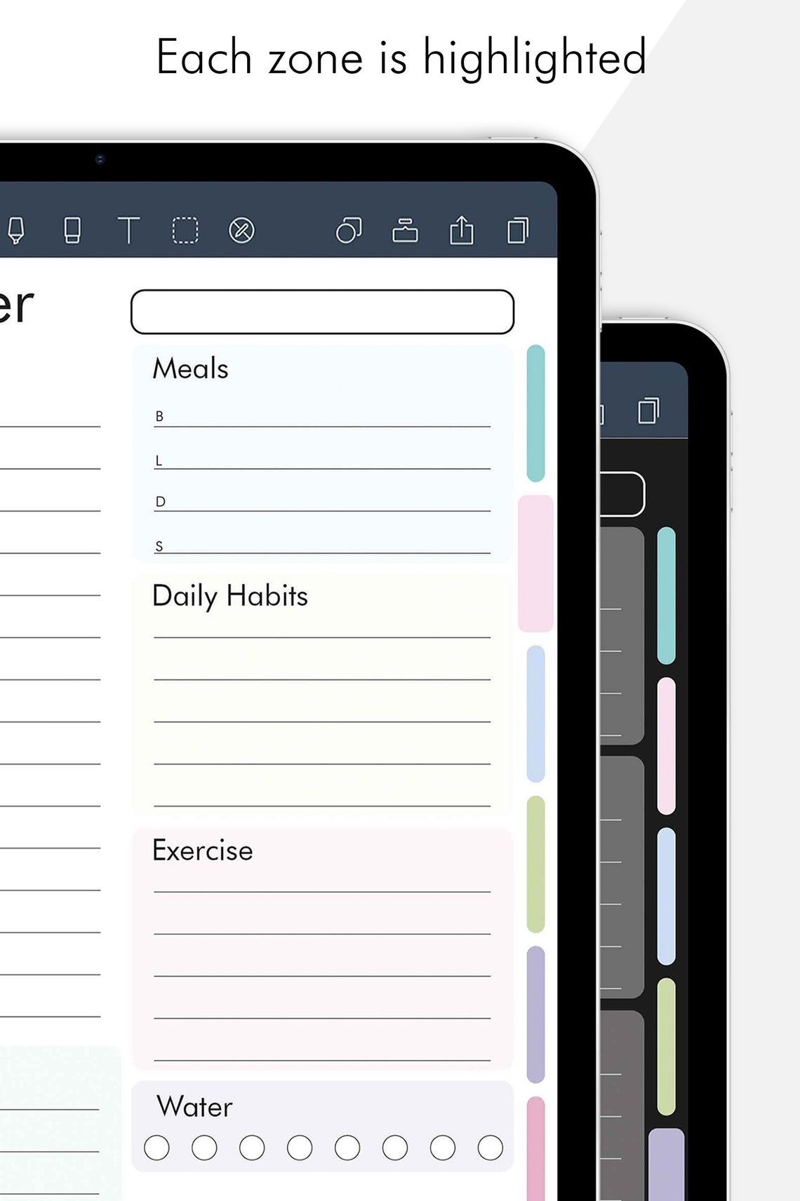 Digital daily planner for ipad digital template for etsy