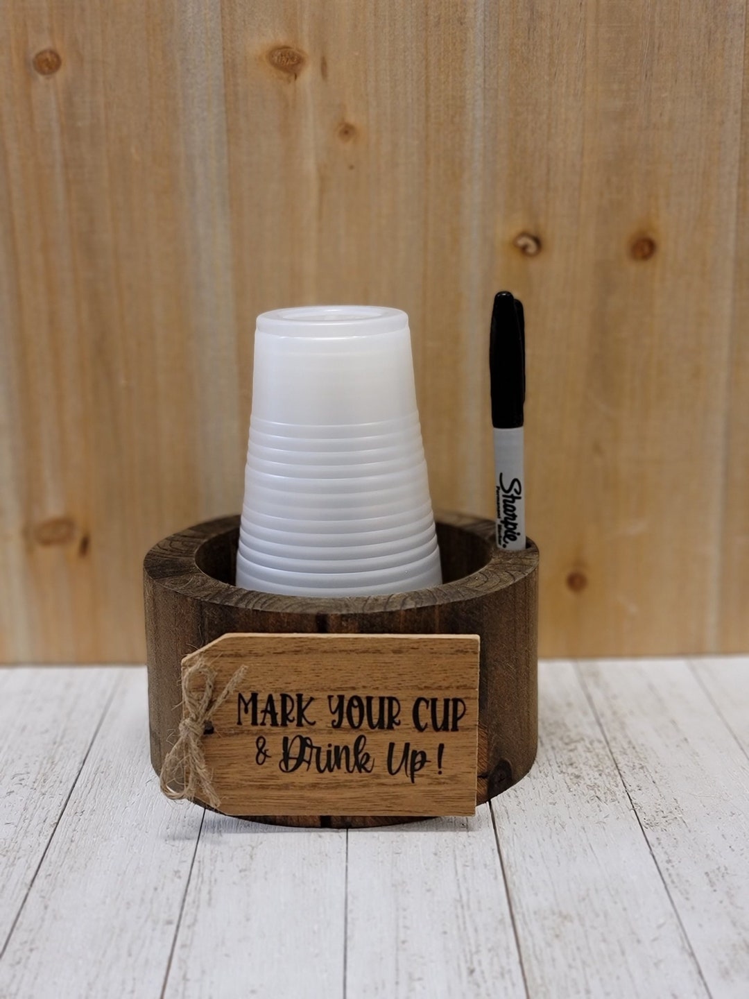 Solo Cup Holder, Party Cup Holder, Cup Caddy, Farmhouse Wedding Decor ...