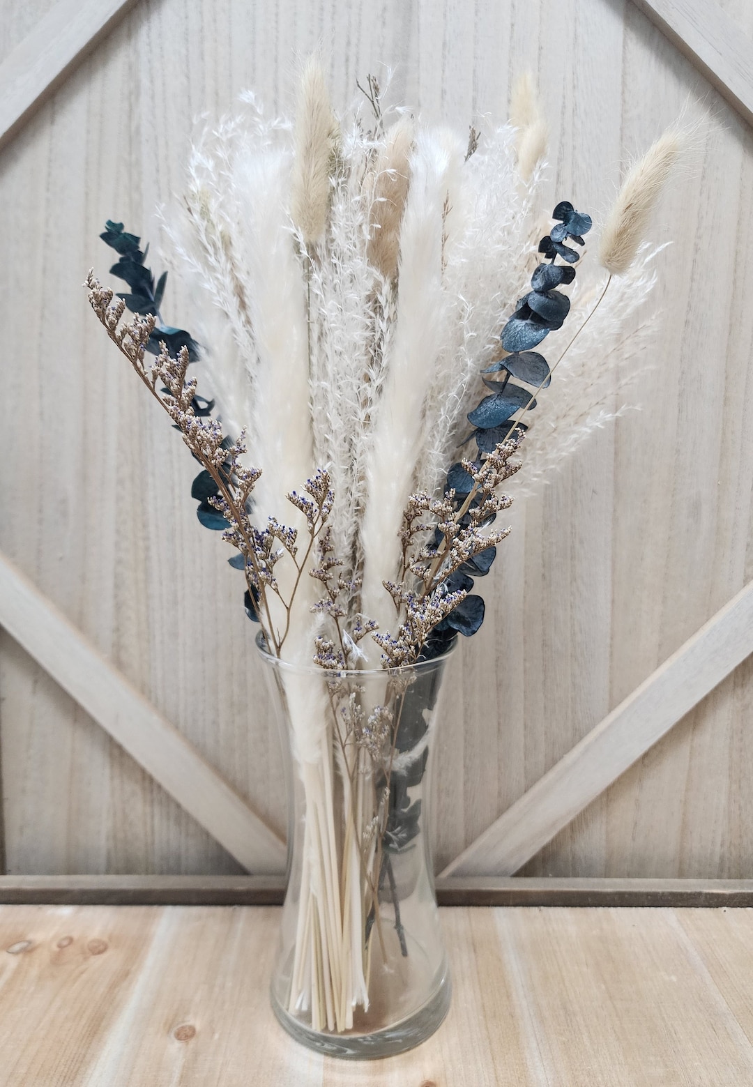 Dried Pampas Grass & Eucalyptus Centerpiece 42 Pieces, Wedding