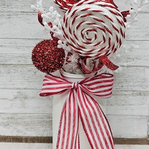 Christmas Mason Jar Centerpiece, Holiday Centerpiece