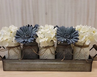 Farmhouse Centerpiece, Farmhouse Table Decor, Table Centerpiece, Kitchen Island Centerpiece, Wedding Decor, Anniversary Gift, Housewarming