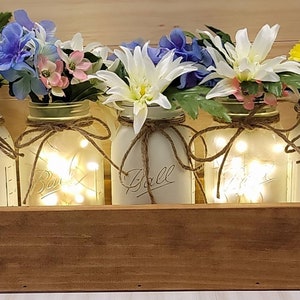 Farmhouse Centerpiece, Farmhouse Table Decor, Table Centerpiece, Rustic Decor, Wedding Decor, Kitchen Island Centerpiece