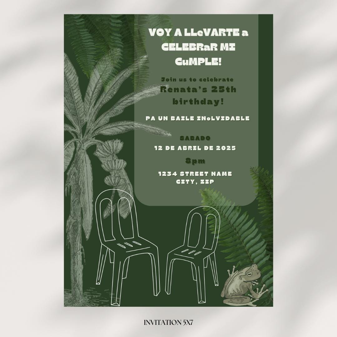 Bad Bunny Invites DTMF Birthday Party Customizable and Printable, Bad ...