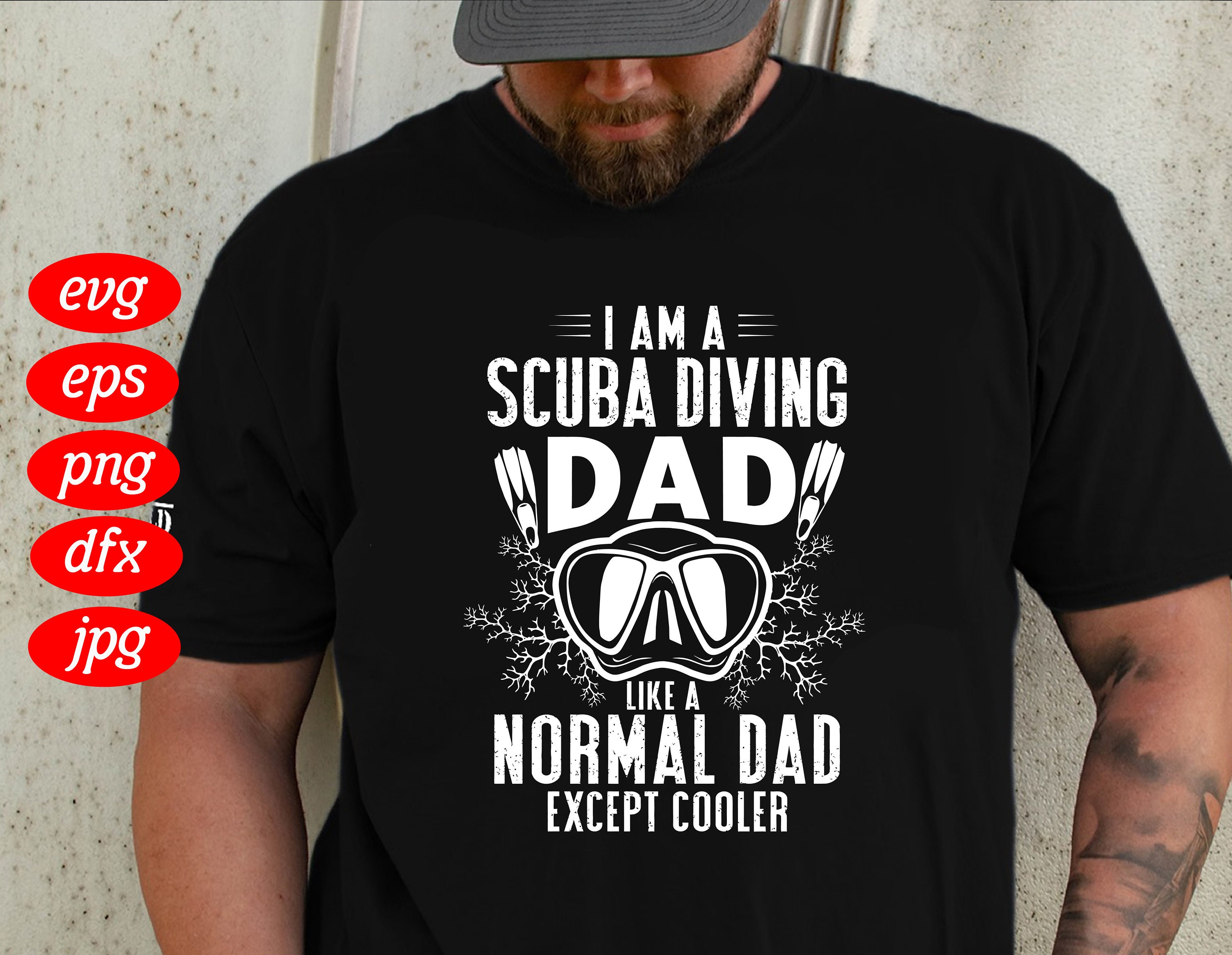 I Am A Scuba Diving Dad SVG Father's Day Svg Father Svg Etsy