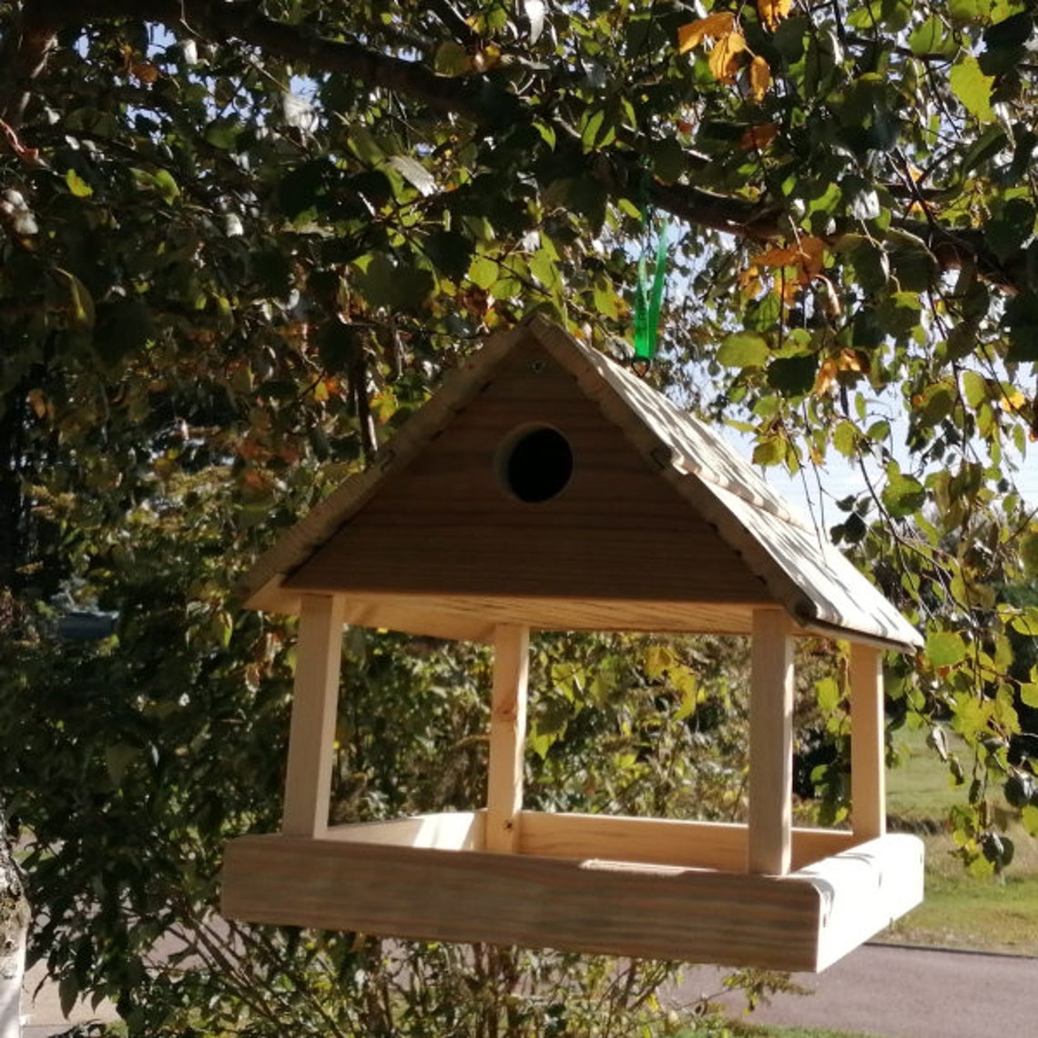 Hanging Bird Table With Nesting Box Etsy