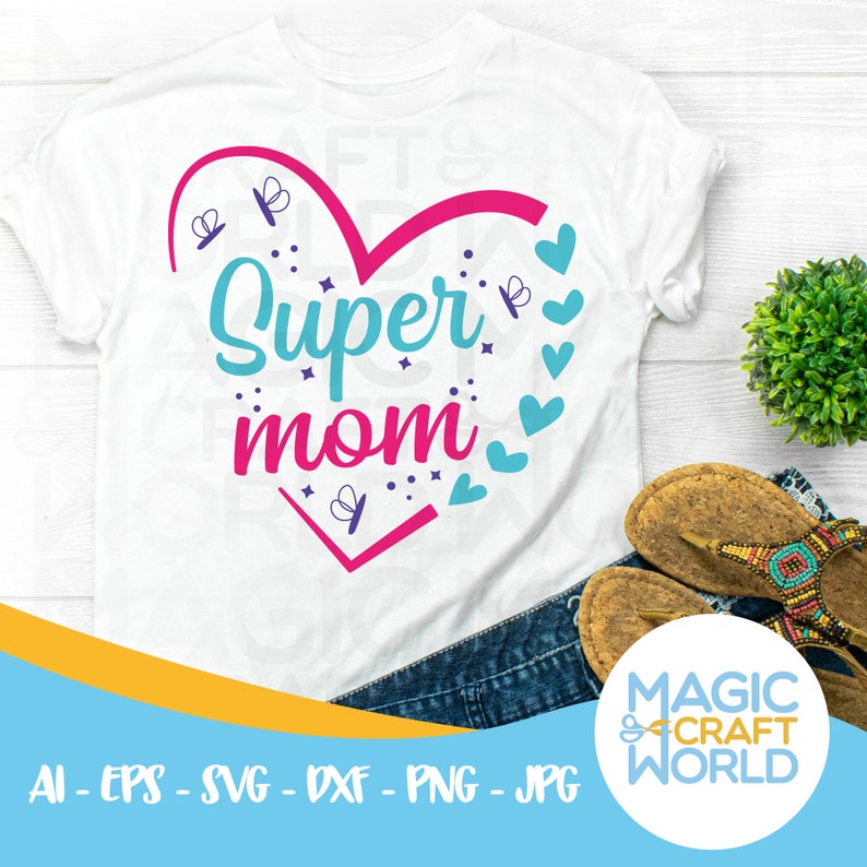 Download Super Mom svg/png/eps Mom Shirt Svg Mother's Day Cricut | Etsy
