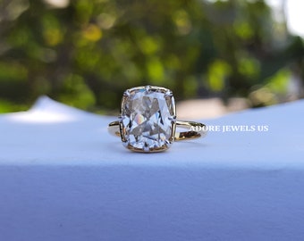 Fiery 9 X 7 MM 2.25 Carat Colorless Elongated Old Mine Cushion Cut Loose Moissanite 4 Ring Gift Earring Pendant Wholesale Price