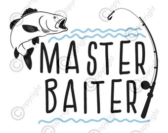 Download Clip Art Art Collectibles Master Baiter Catch Fish Fishing Decal Boat Car Svg Cut File Svg Eps Dxf Png Jpg
