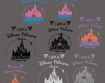 Download Disney Princess Unless Avengers Need Me Svg Etsy