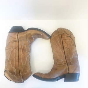 Vintage Black Label Tony Lama Cowboy Boots