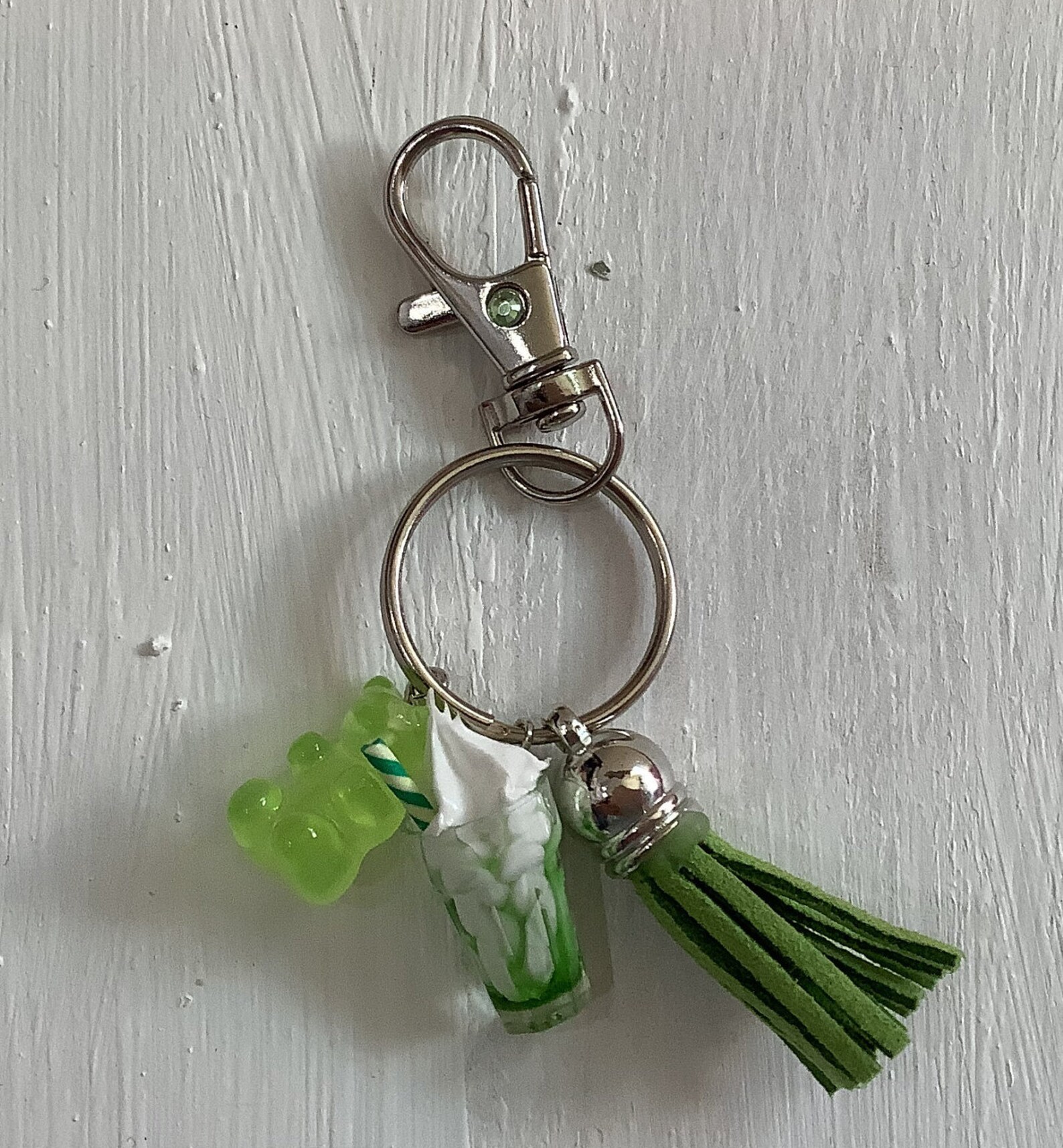 Green Cute Coordinated Keychains Etsy