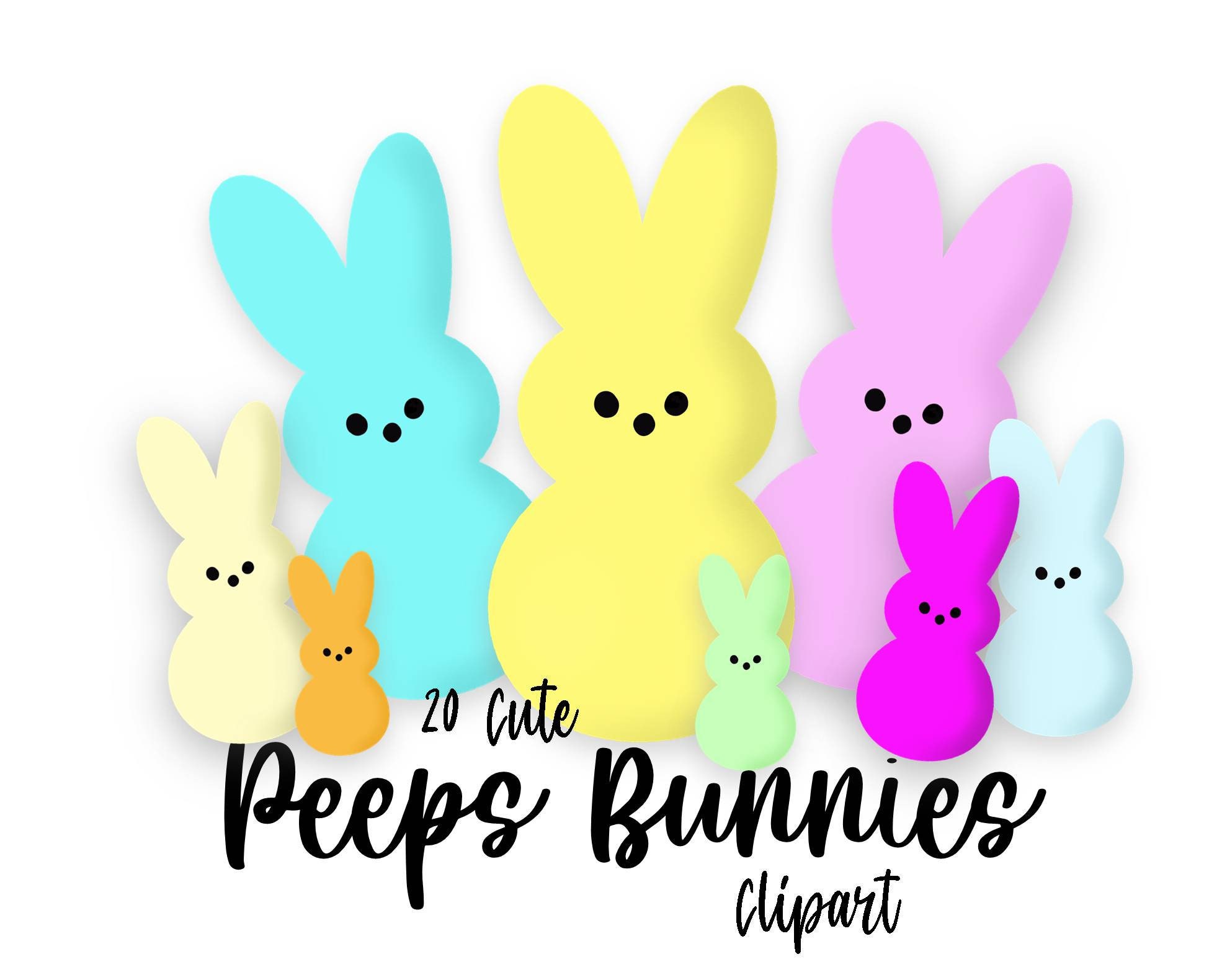 Easter Eggs Clipart Easter PNG Peeps Spring Clipart Cute 