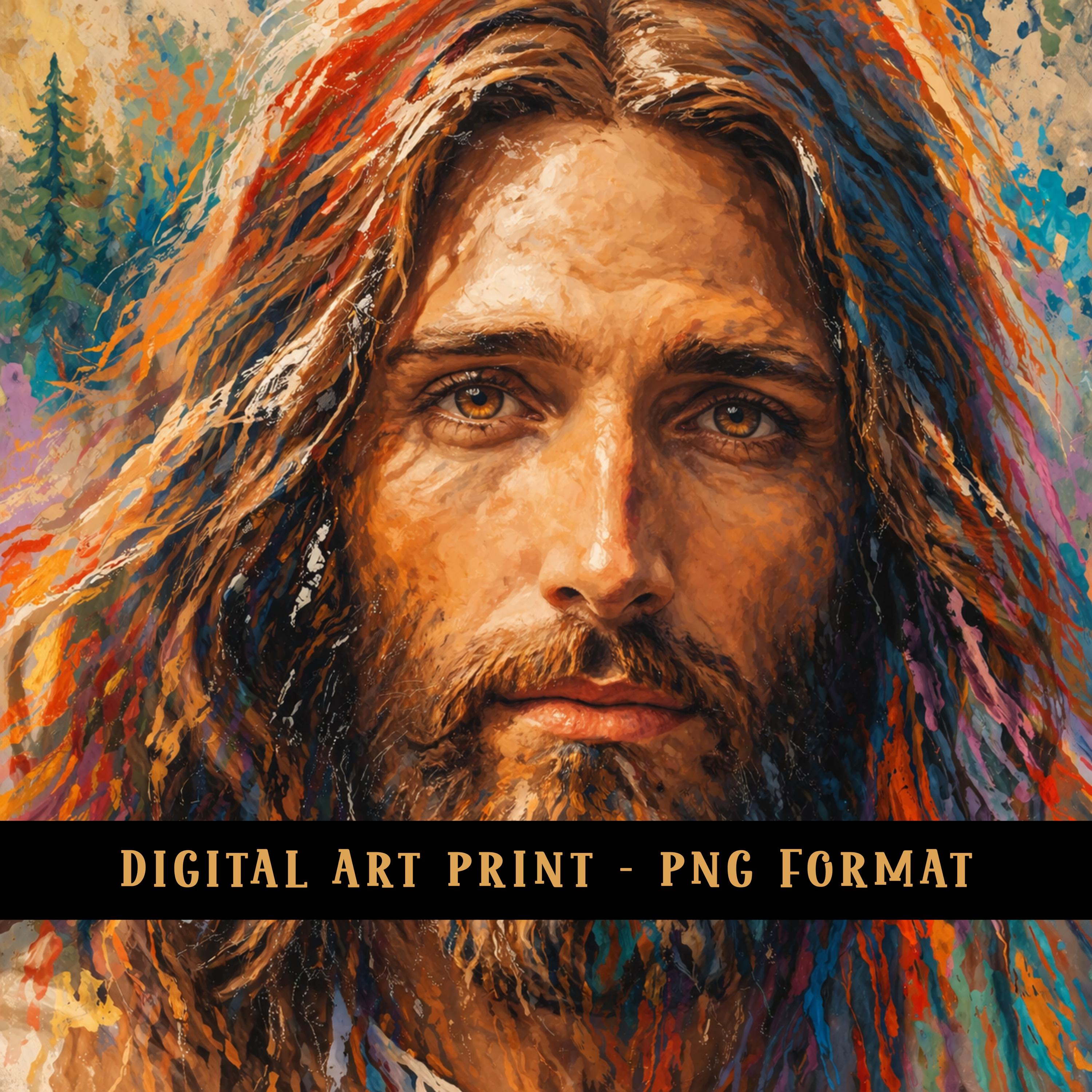 Jesus Wall Art PNG, Christian Printable Wall Art, Religious Digital ...