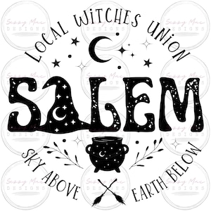 Salem png - Salem Witch - Salem Shirt - Halloween png - Commercial Use - Png files - Fall png - Witchy - Halloween Tshirt Design - Witch