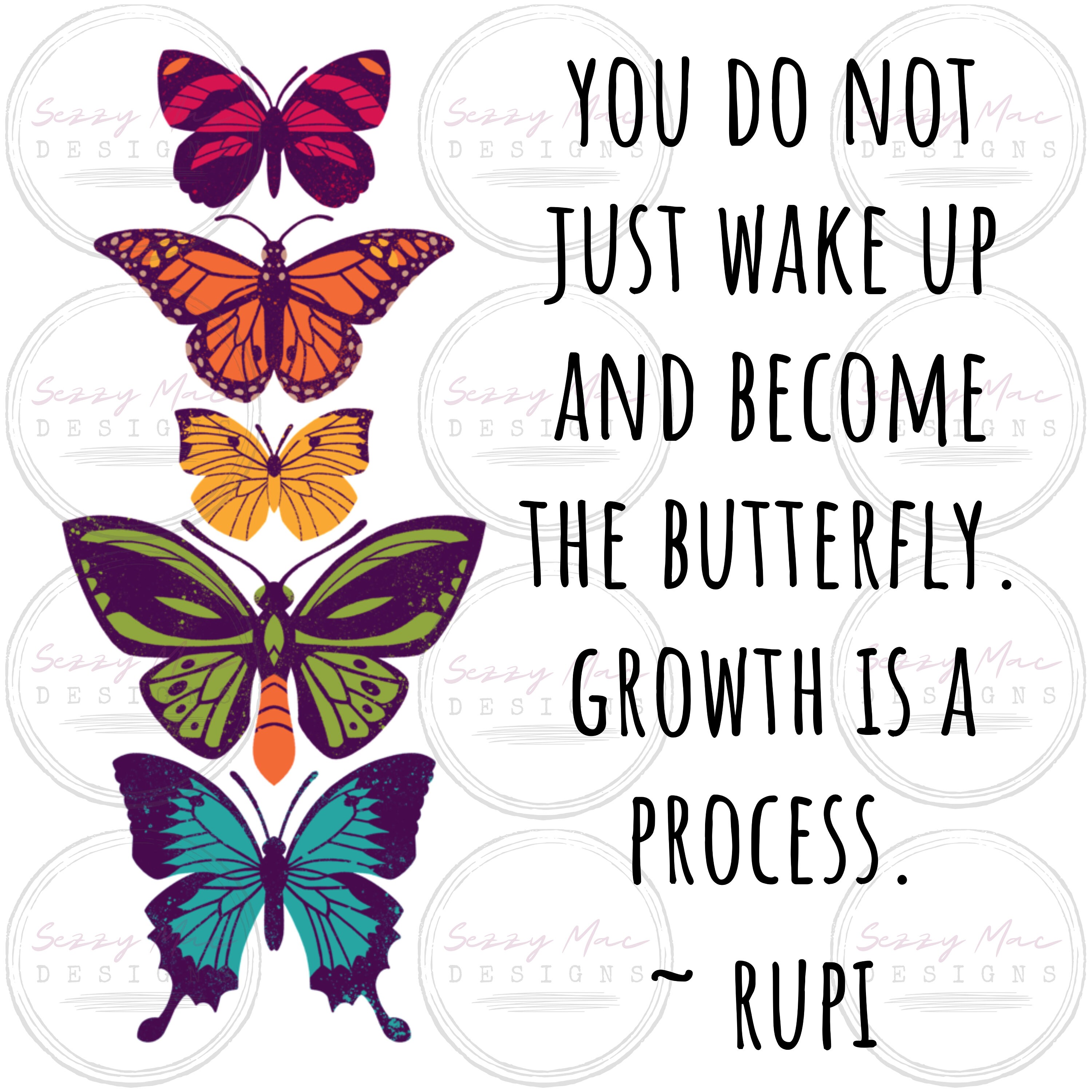 Transformation Butterfly Quote Change Metamorphosis Digital Printable