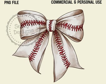 Basebollbåge PNG, Coquette Sports Ribbon, Sublimeringsdesign för matchdag, Baseball Mom Shirt-grafik, Digital nedladdning av softboll