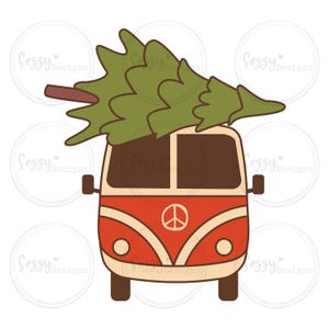Noël-Noël Design-Hep Alien Van-Joyeux Noël-Paix-Tshirt Design-Clipart-Téléchargement instantané-Design numérique-PNG