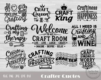 Crafty Sign Svg, Craft Saying Quote, Craft Shirt Print, Craft Room Svg, Funny Cute Craft Svg, Crafty Girl Svg, Craft King, Crafting Shirt