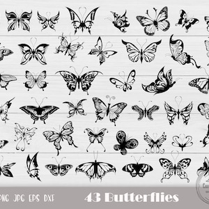 Schmetterling geschnitten Datei, Schmetterling Png, Schmetterling gestanzt, Schmetterling Schneideplotter, Schmetterling Clipart, Schmetterling Vektor, Instant Download