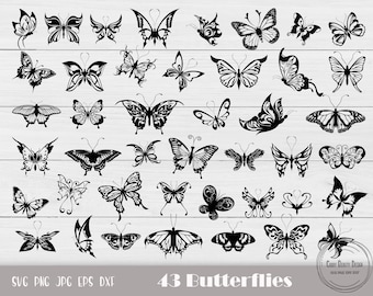 Vlinder gesneden bestand, vlinder png, vlinder gestanst, vlinder SVG, vlinder clipart, vlinder vector, instant download