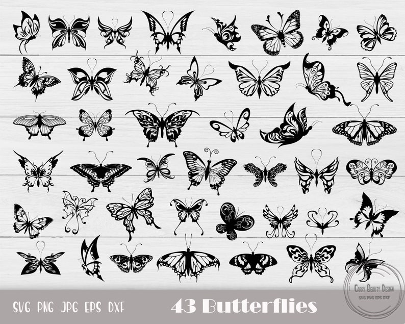Butterfly Cut File Butterfly Png Butterfly Die Cut - Etsy