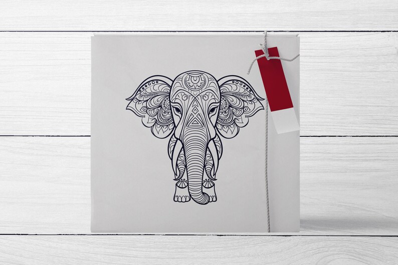 23 Elephant Svg, Baby Elephant Svg, Mandala Elephant Svg, Elephant Cut File, Elephant Face Svg, Elephant Family Svg, Instant Download image 3