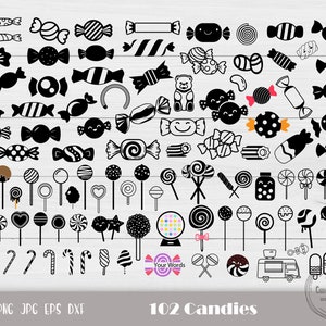 Candy Stickers, Flat Style. SVG Graphic by Cibula · Creative Fabrica