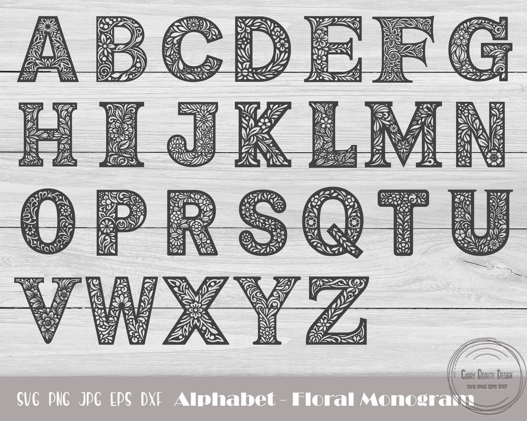 Flourish Letters Svg, Monogram Alphabet, Monogram Fonts, Fancy Alphabet ...