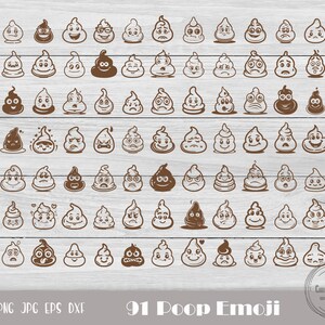 Cute Poop Svg, Poop Emoji Svg, Poop Svg Bundle, Poop Cut File, Funny Poop Svg, Poop Emoji Printable, Emoji Poop Svg, Instant Download