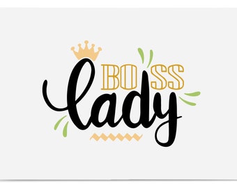 Boss Lady Svg, Lady Boss Svg, Mom Life Svg, Girl Power Svg, Boss