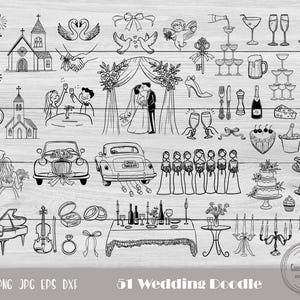 Wedding Web Icons, Mediterranean Icons, Line Art Doodles, Whimsical Lineart, Dolce Vita Wedding, Wedding Symbols Svg, Wedding Planner Svg