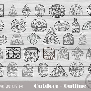 34 Mountains Svg, Mountain Cut File, Explore Svg, Mountain Clipart, Outdoor Svg, Landscape Svg, Mountain Cut File, Instant Download