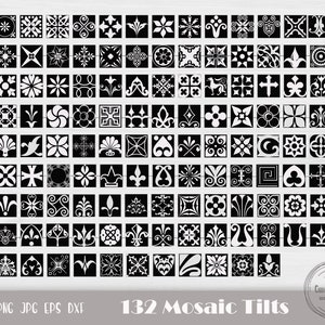 スクエアパネル SVG、スクエアパターン、幾何学模様、花柄 SVG、マンダラ SVG、Glowforge カットファイル、レーザーカットファイル、即時ダウンロード