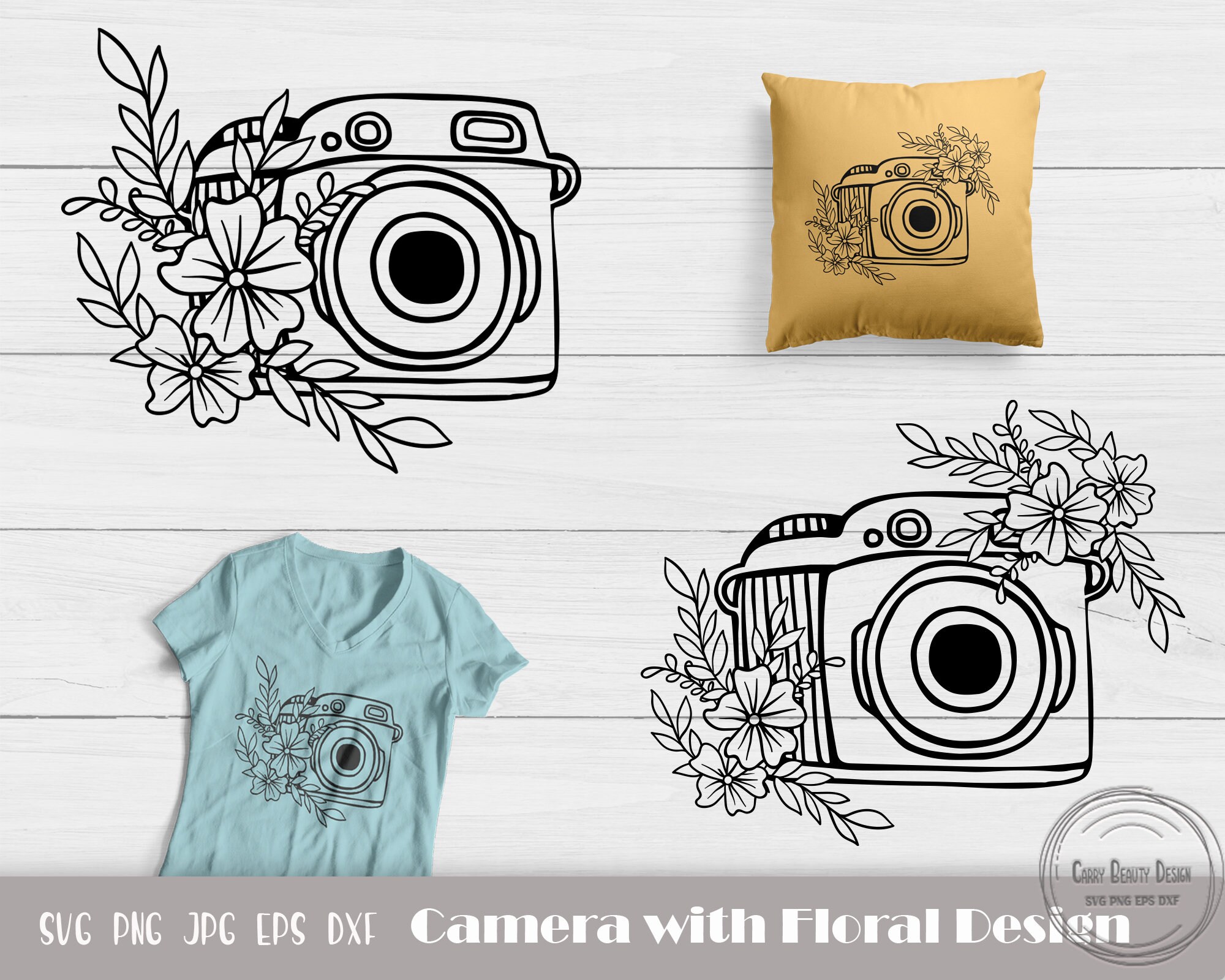 Kamera Blumen Blatt, Kamera Blumen Blatt, Blumen Kamera Blatt, Fotograf Shirt, Kamera mit Blumen, Fotograf Blatt, Sofort Download