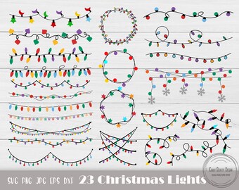Christmas Light Svg, Christmas Bulb Svg, Christmas Lights Png, Christmas Shirt, String Lights, Christmas String Svg, Instant Download