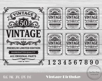 Aged To Perfection, Limited Edition Svg, Vintage Birthday Svg, Birthday Bundle Svg, Birthday Shirt, Whiskey Birthday, Wine Birthday