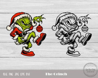 Superposition de Grinch, préparation de Noël Svg, graphiques Grinch, Svg vacances classique, Svg Grinch drôle, Grinch main Svg, Grinch Svg Cricut