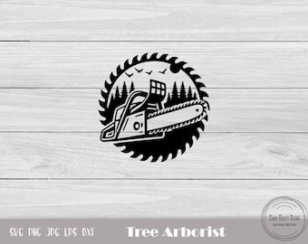 Tree Arborist Svg, Arborist Dxf, Tree Surgeon Svg, Woodland Svg, Arborist Shirt, Arborist Clipart, Tree Climber Clipart, Tree Trimmer Svg