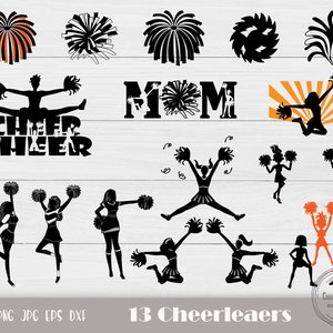 Cheerleader Svg, Cheer Svg Bundle, Cheer Mom Svg, Cheer Cut File, Cheerleading Svg, Cheerleader Cut File, Instant Download