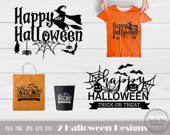 Happy Halloween Svg, Trick Or Treat Svg, Funny Halloween Svg, Halloween Shirt Svg, Halloween Clipart, Spooky Svg, Instant Download