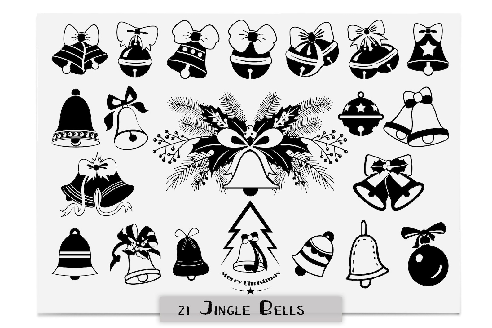 Christmas Bell Svg Jingle Bells Svg Sleigh Bell Svg Jingle Etsy