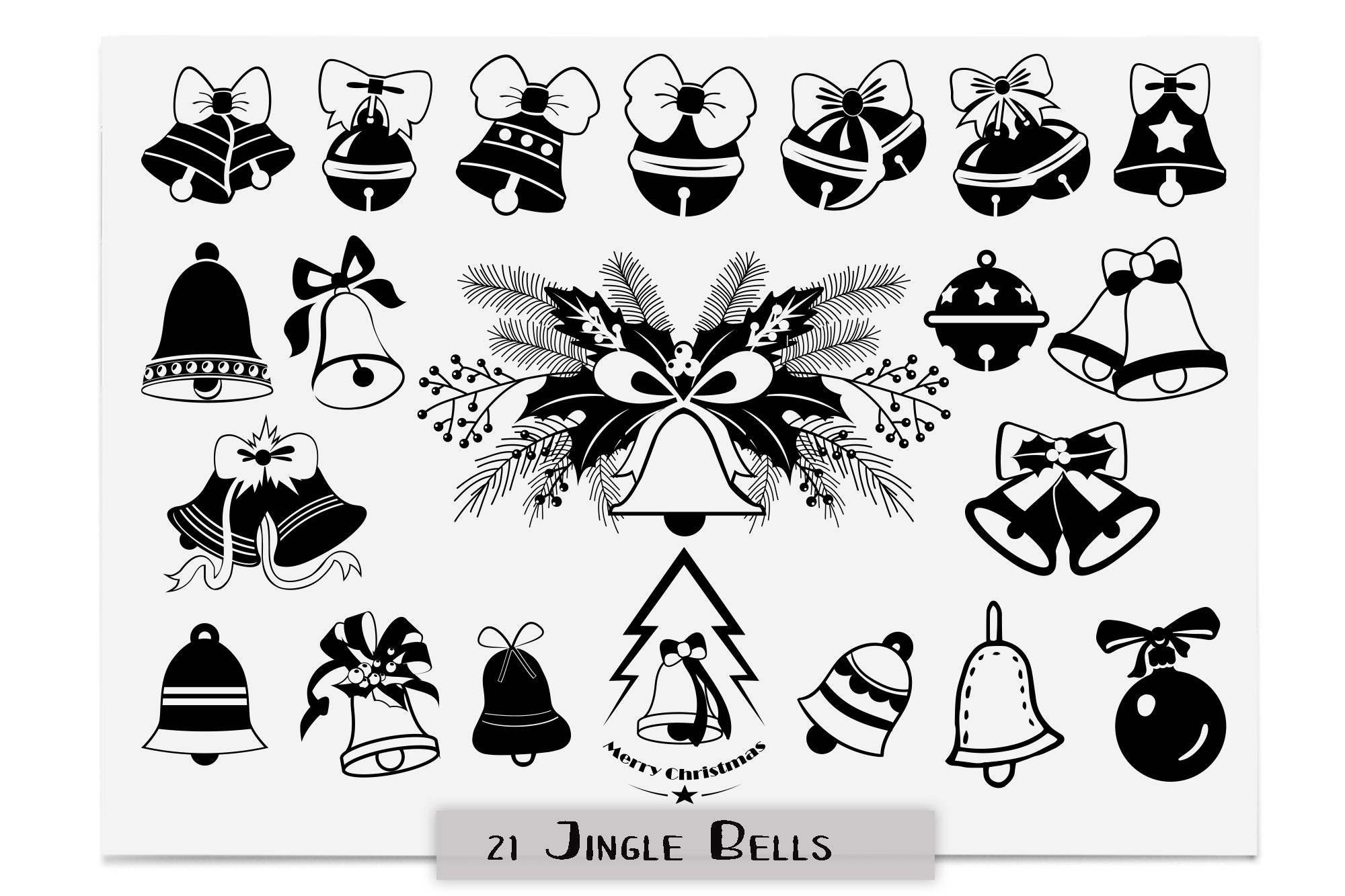 Free Vector  Jingle bells set