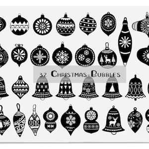 Christmas Ornament Svg, Christmas Svg Bundle, Christmas Bubble Svg, Christmas Cut Files, Christmas Decor Svg, Instant Download