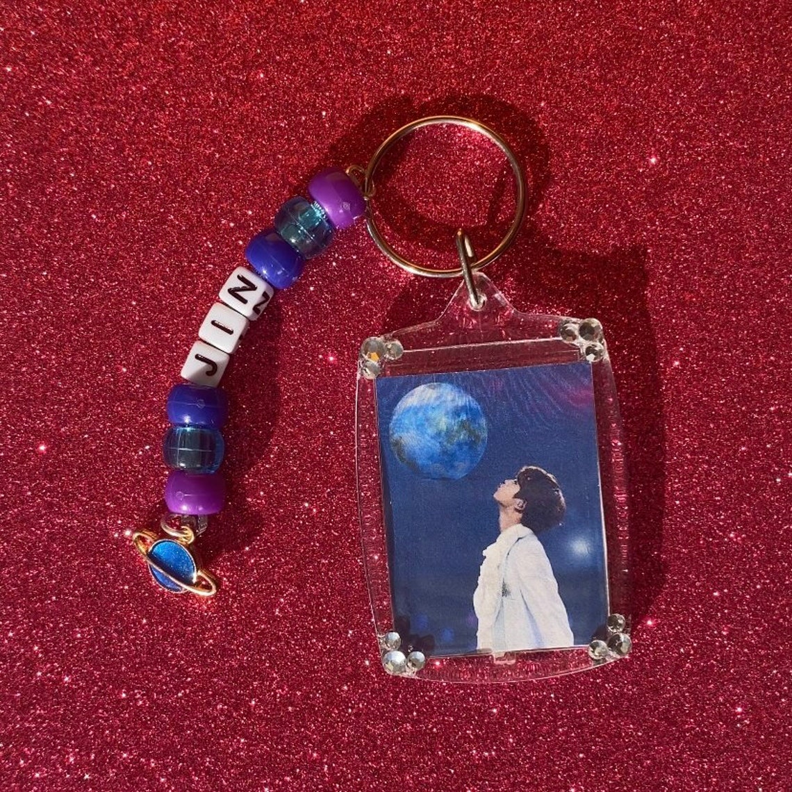 BTS Jin Keychain Etsy
