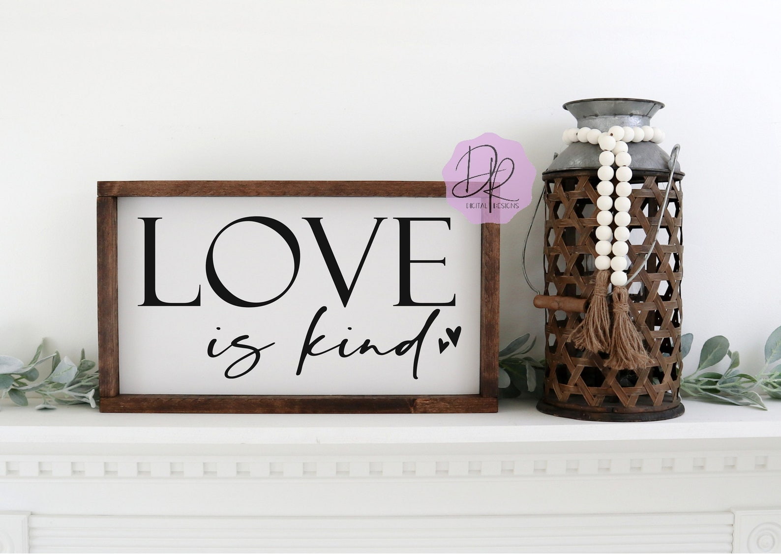 Download Love is Kind Digital cutting file SVG DXF PNG | Etsy