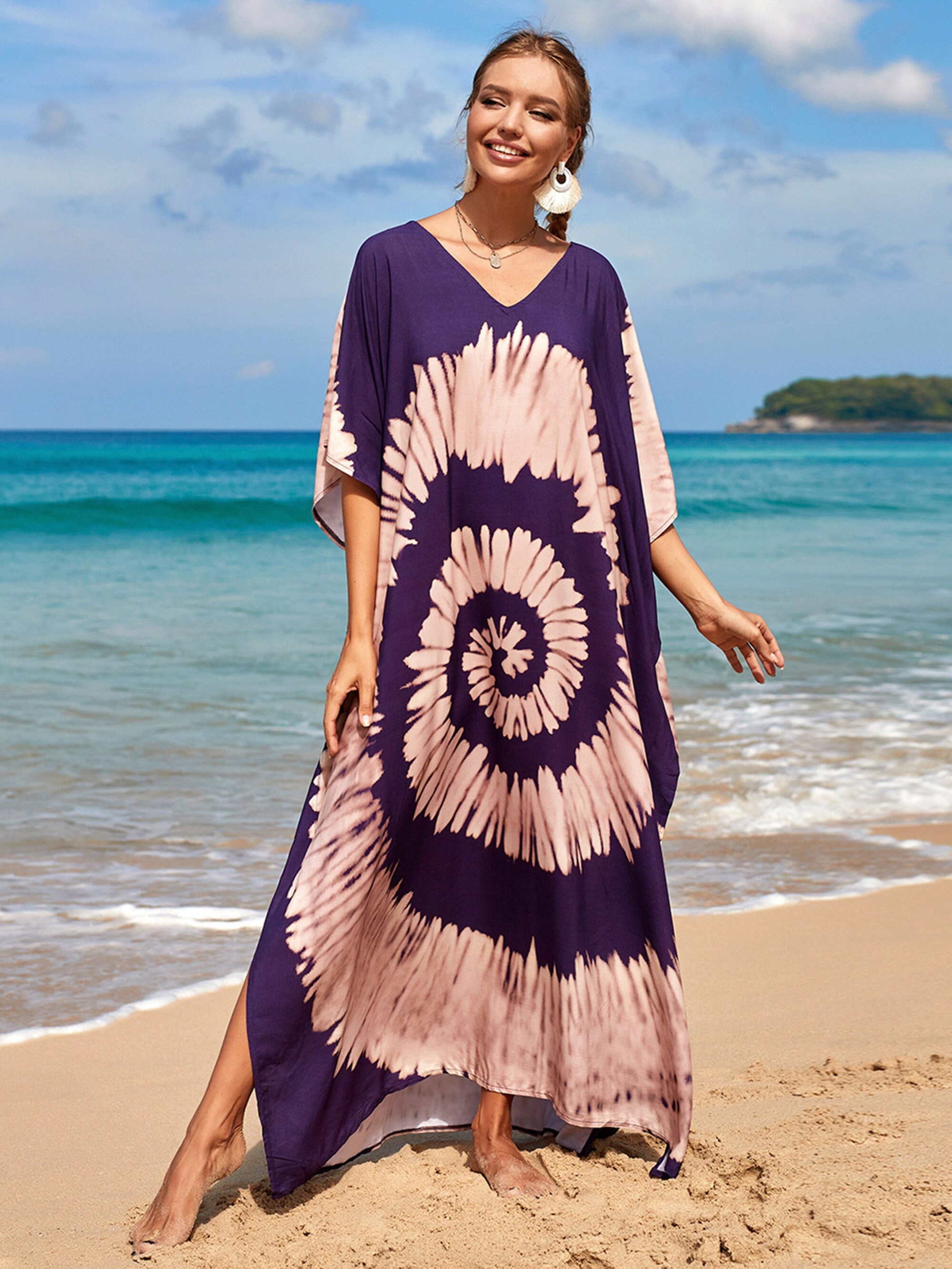 Summer Kaftan Coverups Womens Kaftan Cover up Maxi Kaftan Etsy