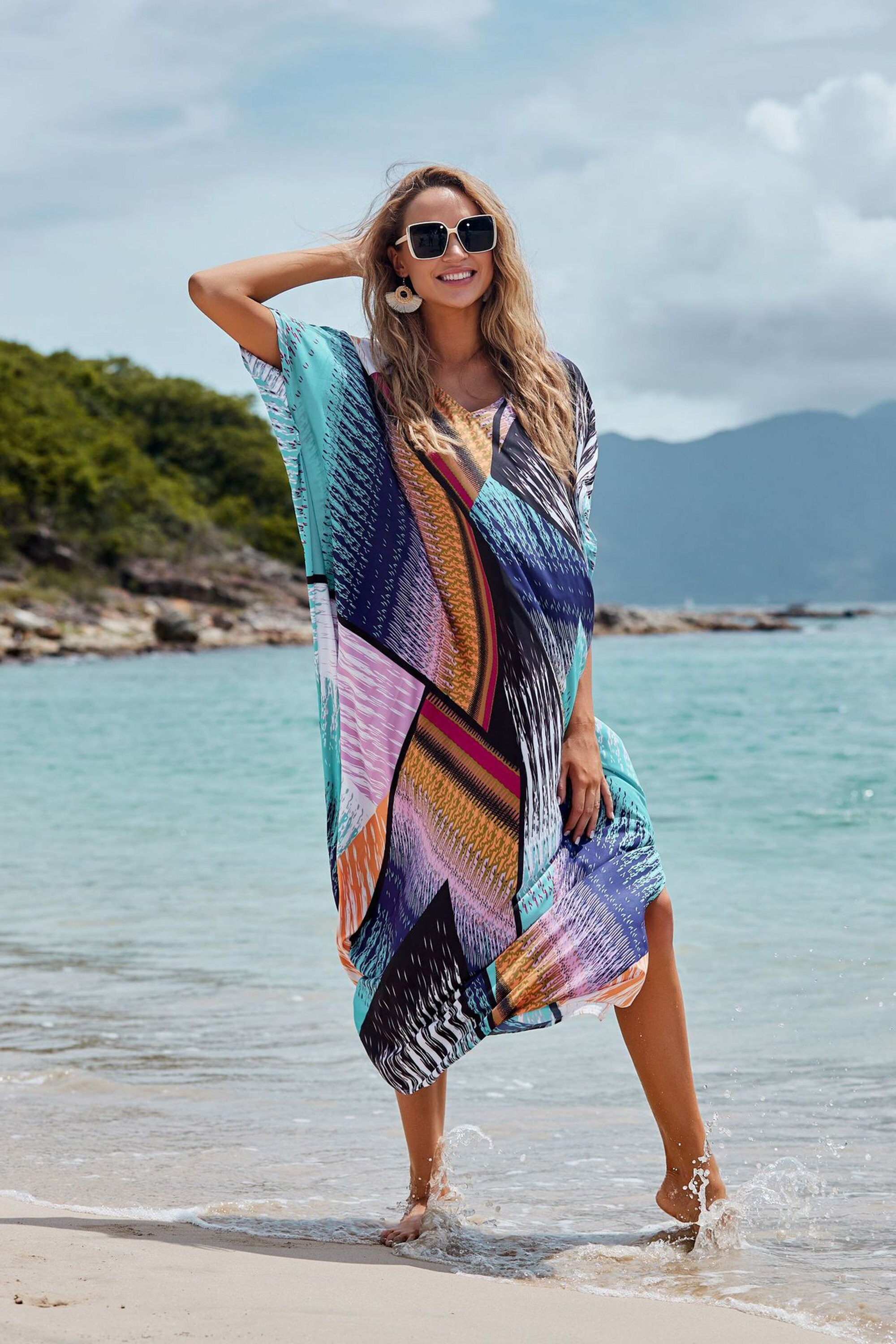 Loose Fit Kaftan Beach Dress Beach Dresses Plus Size Beach - Etsy