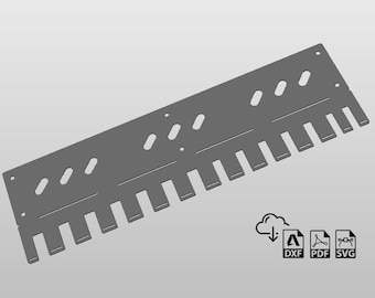 Rack de suporte de ferramenta de barra de alavanca, arquivos de corte de plasma DXF, garagem, oficina, soldagem, CNC