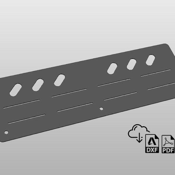 Tape Measure Holder Rack, DXF files for plasma, garage, workshop